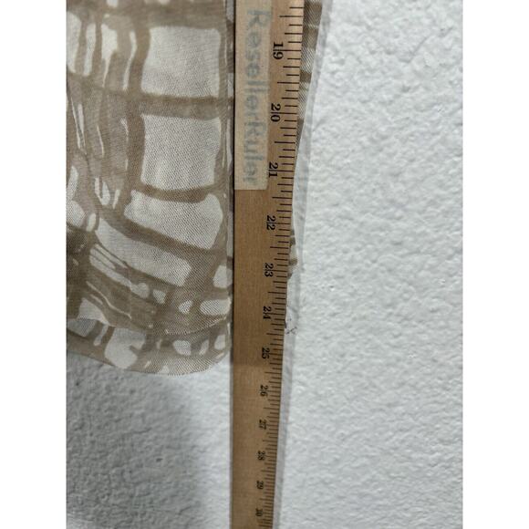 Vintage Y2K Cami Tank Top The Limited Size M Mesh Nylon Beige Geometric - Picture 3 of 9